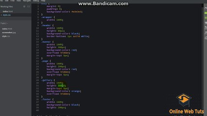 Online Web Tutorials  In Urdu Designing the website Part 16