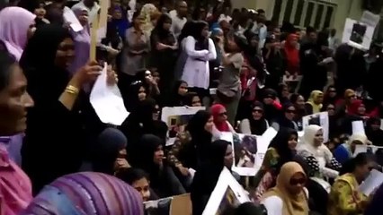 Maldives Coup - Peaceful Protest by Pro-Democracy Maldives women