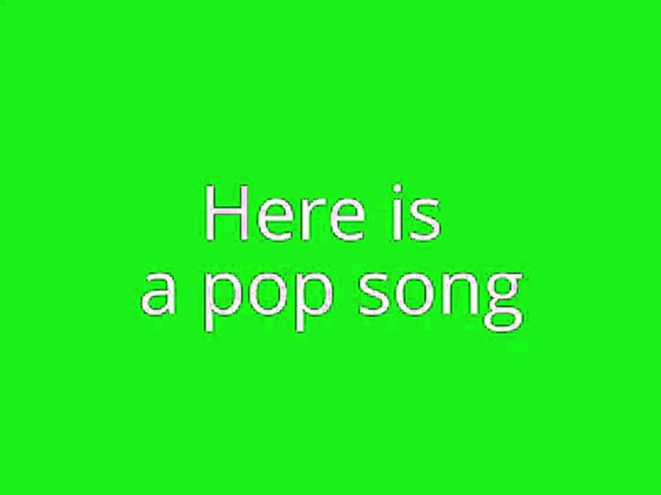 Pop song