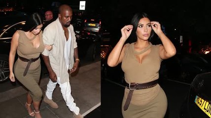 Kim Kardashian y Kanye West salen a cenar en Londres antes de viajar a Glastonbury