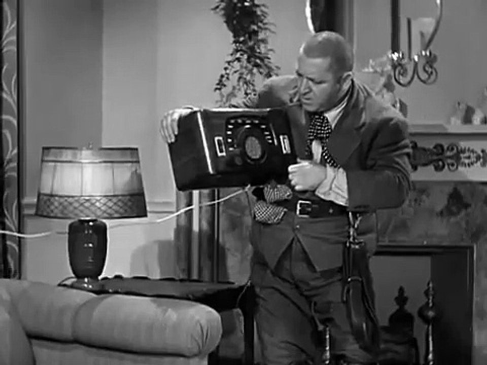 The Three Stooges_ Fix Electrical Wiring and pull Moe through the wall