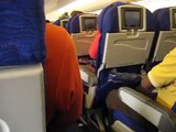 British Airways 747-400 cabin view and Captains announcement LHR-JFK