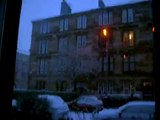 Snowing in Glasgow - Scotland, uk...White xmas it was:P