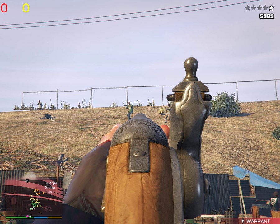 GTA V - Gang War: Lost vs Families with Muskets (NPC Shootout)