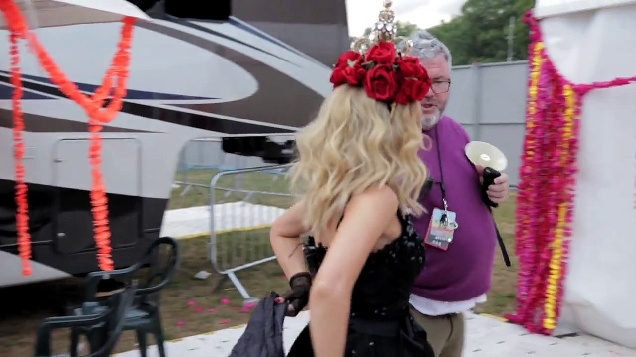 Kylie - Hyde Park British Summer Time Festival Backstage