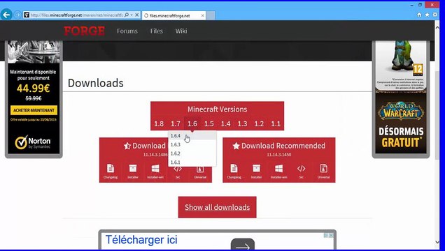 [TUTO] Comment Installer Forge Minecraft toutes versions + installer un mod HD