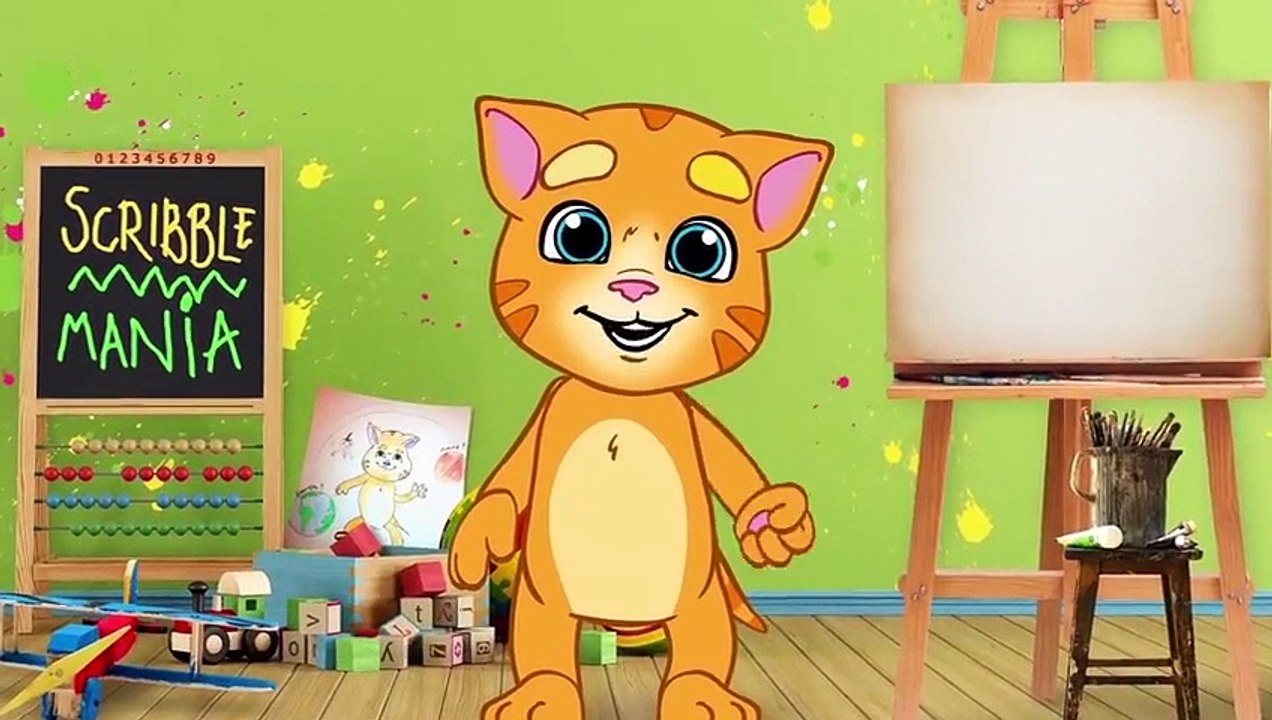 Let’s Draw Talking Tom - Talking Ginger's Scribblemania
