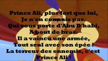 Aladdin - Prince Ali - Paroles