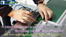 bearing laser marking with automation, fiber laser engraver