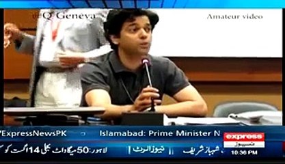 Ahmed Qureshi Talk and Urgent Apeal in United Nations for Kashmir