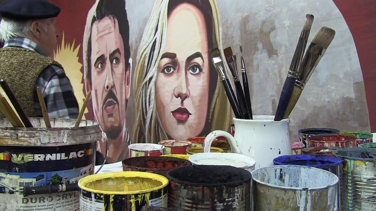 Der letzte kinoplakate-maler von athen