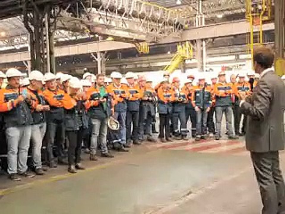 Aulnoye Vallourec visite ministre economie emmanuel Macron