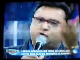 Geraldo Luis emocionado e chora ao falar sobre Cristiano Araújo ao vivo (Domingo show 28-06-2015