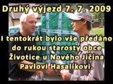 Humanitární pomoc obci Životice u Nového Jičína od Křešic u Litoměřic, červen 2009