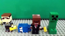 Lego Minecraft Skydoesminecraft, Squid, ASFJerome, And Creeper
