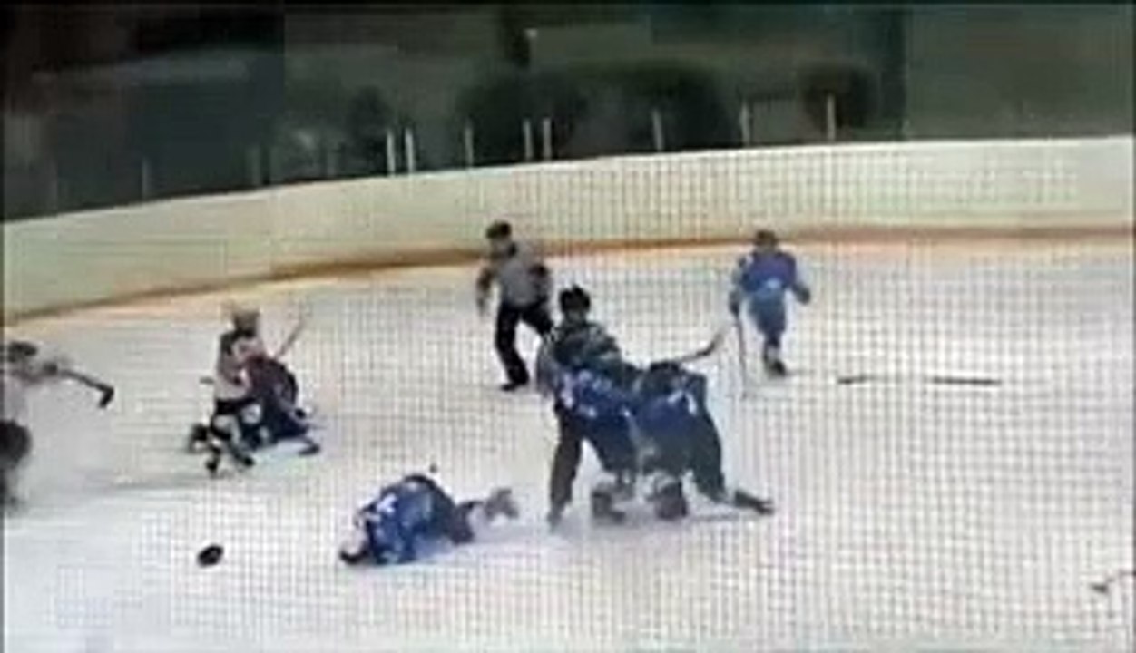 Russian Youth Hockey Fight   Metallurg Vs  Barys