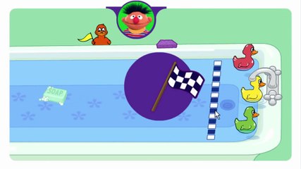 Play With Me Sesame Duckie Races Cartoon Animation Sprout PBS Kids Game Play Walkthrough