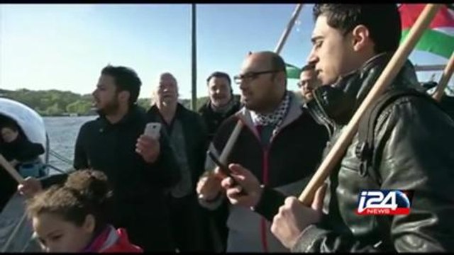 Une flottille en provenance d'Europe pour briser le blocus de Gaza, a éré arraisonnée dans le calme au large d'Ashdod