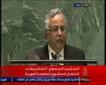 السفير السعودي في الأمم المتحدة يترك خطابه ليعري الحقير بشار الجعفري مندوب العصابة البعثية