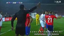 Carlos Zambrano slap Eduardo Vargas - Chile 0-0 Peru Copa America 2015