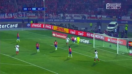 Farfán Header hits the Post | Chile vs Peru 29.06.2015