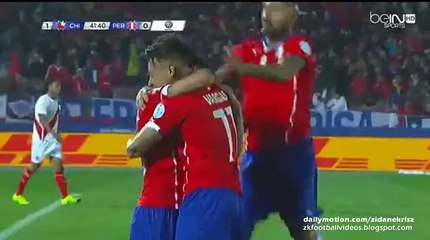 Video herunterladen: Eduardo Vargas 1:0 | Chile v. Peru 29.06.2015