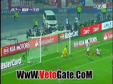 ادواردو فارغاس يتقدم بالهدف الاول تشيلى فى بيرو