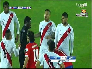 ملخص شوط اول ناري تشيلي وبيرو