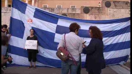 Miles de griegos respaldan el "no" para el referéndum