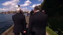 Sharing is caring: Awkward moment as NSW Premier Barry O'Farrell confronts PM Kevin Rudd over Navy