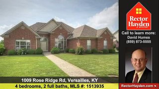 Home for sale 1009 Rose Ridge Rd Versailles KY 40383 Rector Hayden, Realtors