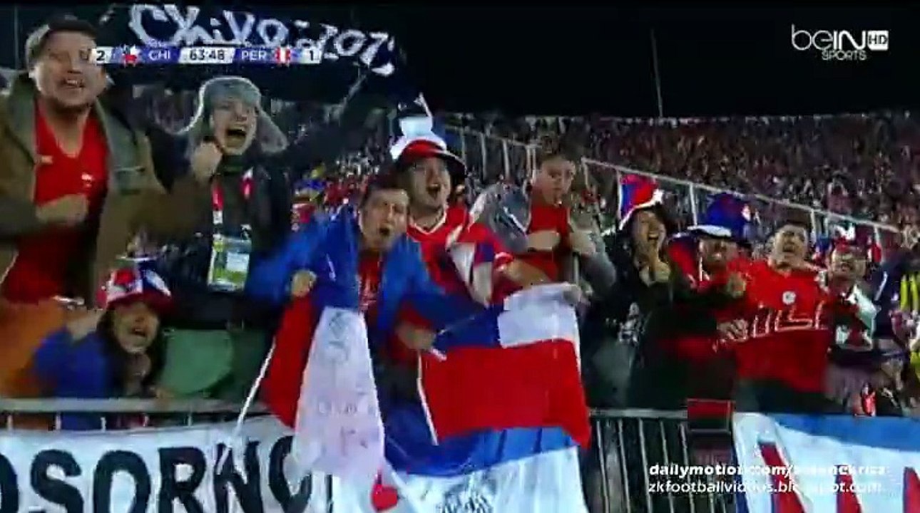 2-1 Eduardo Vargas Amazing Long Range Goal | Chile v. Peru 29.06.2015