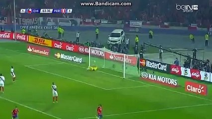 Vargas scores!!! What a GOAL! Chile 2-1 Peru