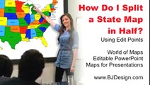 How Do I Split a PowerPoint Map in Half to Show Two Sales Territories? Video 1 • BJDesign.com