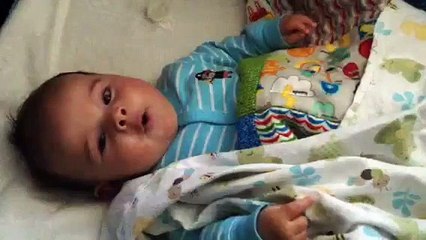 Cute Baby Says "Hello" ...and repeats it