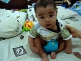 Cute Baby Learning To Sit, But.................... ? ? ! ! LOL (^_^)//