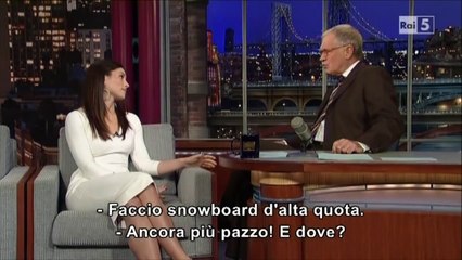 Jessica Biel al David Letterman Show
