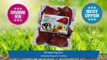 20 Pack Premium Pig Ears for Dogs - Individually Wrapped for Freshness