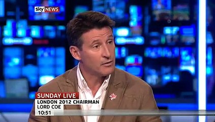Lord Coe on 2012 Olympics waste of taxpayers money (25July10)