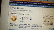 Estamos a menos 15 - Invierno canadiense