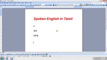 Spoken English Through Tamil | Spoken English Learning Videos in Tamil