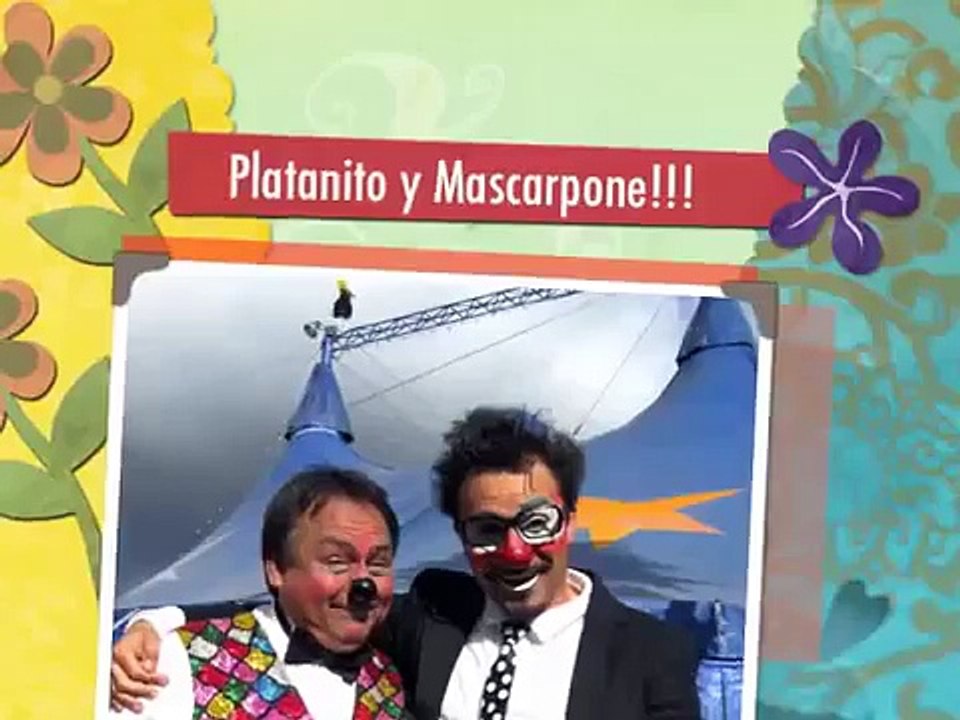 El payaso Platanito y  el payaso Mascarpone
