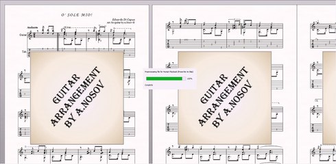 O' sole mio (E.Di Capua) Sheet music for guitar