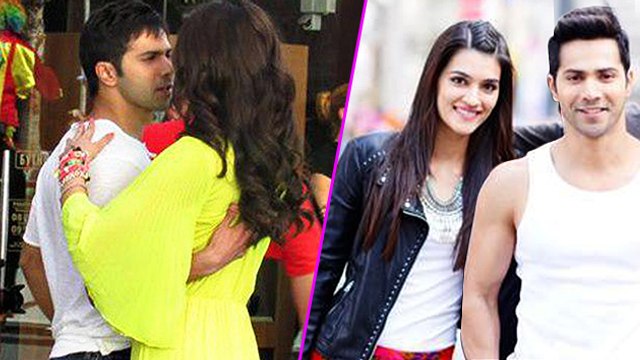 Varun Dhawan HUGS Kriti Sanon On Dilwale Sets
