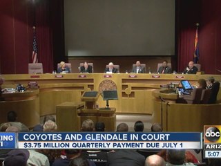 Coyotes and Glendale in court