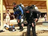 rebreather diving Blue Hole 113m