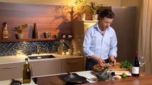 Recette de cuisine - Dos de cabillaud poêlé sauce pesto & Pinot Gris Pierre Chanau