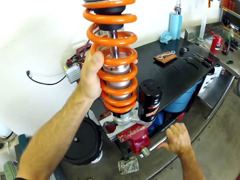 How to remove and install a KTM PDS shock spring.