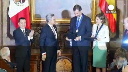 پادشاه و ملکۀ اسپانیا به مکزیک سفر کردند