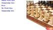 World Chess Championship Chess Set  Clock and Wooden